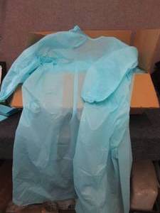 lot 380 image: Pallet of 120cs Blue Disposable Wa...