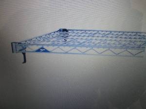 lot 305 image: 2 pk Metro Wire Shelf 24x60, Chro...