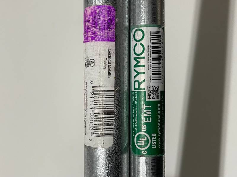 lot 53 image: Steel Conduit and PEX Tubing