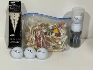 lot 32 image: Golf Balls and Tees