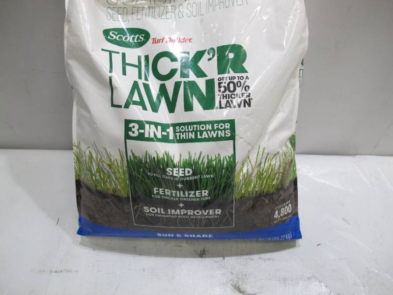 lot 457 image: Scotts Turf Builder ThickR Lawn 9-1-1 All-Purpose Lawn Fertilizer For SunShade Mix - 4800 sf ft coverage