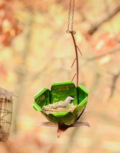 lot 979 image: Desert Steel Tulip Tree Bird Feeder