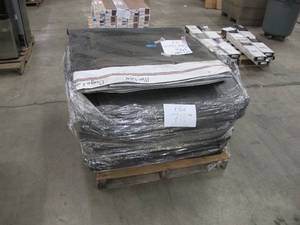 lot 711 image: Pallet of 31 PE Vinyl Billboard Tarps - 14 ft x 48 ft 5 oz. B Grade with Channels - 796 lbs