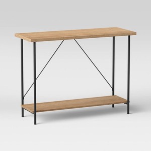 lot 719 image: Wood and Metal Console Table - Room Essentials - Natural