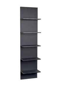 lot 728 image: 47 x 11.7 Wide Column Floating Wall Shelf - Danya B. - Black