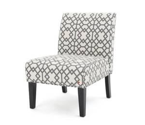 lot 744 image: Kassi Accent Chair - Christopher Knight Home - Grey Geometric