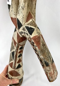 lot 15 image: Polychromatic African Kurumba Tribal Antelope Mask Headdress - Burkina Faso