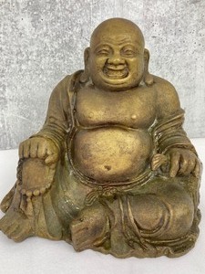 lot 161 image: Vintage Brass Buddha & Small Cast Animals