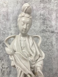 lot 169 image: Chinese White Porcelain Kuan Yin Statue