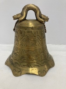 lot 172 image: Collection of Three Vintage Chinese Brass Bells