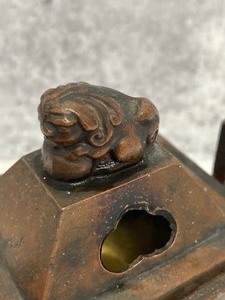 lot 177 image: Antique Japanese Bronze Censer - Incense Burner
