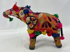 lot 229 image: Vintage Rajasthan Embroidered Elephant