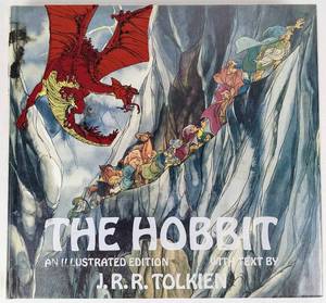 lot 92 image: 1977 Special Edition of Tolkiens The Hobbit - Oversized with Film Illustrations