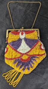 lot 89 image: 2 Antique Beaded Purses- 1920s