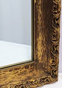 lot 257 image: Large Vintage Gold Mirror 41 x 29