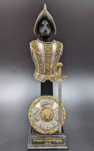 lot 218 image: Spanish Conquistador - PewterSterlingGold Franklin Mint Armor 5 of 6
