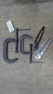 Tools- Wilton C Clamps & Channel Lock Plyers