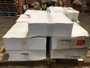 Lot of13 Boxes  Assorted Malati White Confetti 12.5 in. x 14.5 in. Matte Porcelain Hexagon Floor and Wall Tile (10.51 sq. ft.Case) by Ivy Hill Tile Customer Returns See Pictures
