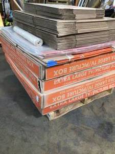 Pallet of Boxes for Storage Various Sizes See Pictures