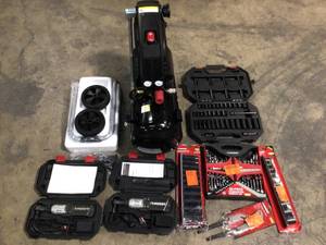 Lot of Mixed Assorted Husky Tools and Compressor Customer Returns See Pictures