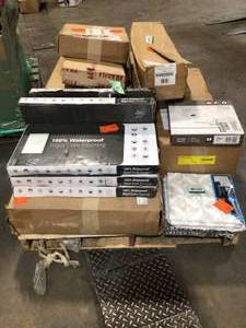 Pallet of Mixed Assorted Flooring Various Models and Conditions See Pictures