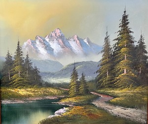 lot 10 image: Beautiful Framed Original Landscape Painting