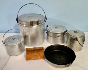 lot 292 image: Camp Cooking Essentials including Boy Scout Canteen