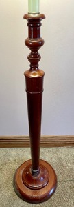 lot 147 image: Lovely Wooden Table Lamp