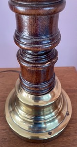 lot 266 image: Wonderful Wooden Table Lamp