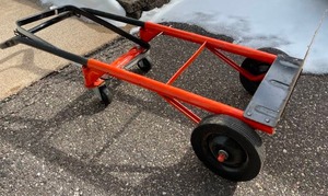 lot 246 image: Vertical  Horizontal Dolly with Leaf Bag Rack