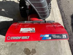 lot 248 image: Troy-Bilt 26 Inch Electric Start Snowblower