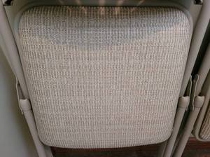 lot 190 image: Set of Four Composite Folding Upholstered Chairs