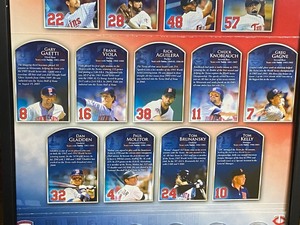 lot 328 image: Minnesota Twins Framed Memorabilia