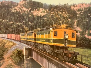 lot 22 image: Eastbound Electrics Great Northern Framed Print by Jim Jordan