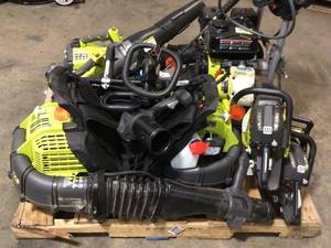 Pallet of Assorted Ryobi Outdoor Tools used various models and conditions customer returns see pictures