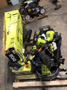Pallet of Mixed Assorted Ryobi Lawn Care Items See Pictures
