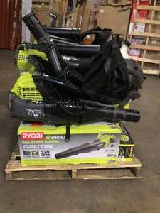 Pallet of Assorted Ryobi Lawn Care Items See Pictures