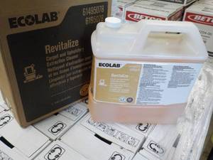lot 22 image: 2 12 Gallon Ecolab Revitalize Carp...