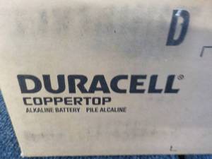 lot 211 image: Case of 112 Duracell Copper Top siz...