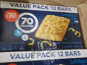 lot 218 image: 4 cases Fiber One Lemon Bars...