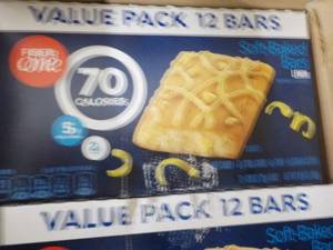 lot 220 image: 4 cases Fiber One Lemon Bars...