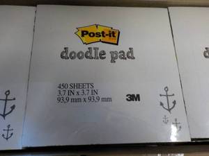lot 221 image: 2 Boxes -6 Post It Doodle Pads each...