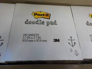 lot 224 image: 2 Boxes -6 Post It Doodle Pads each...