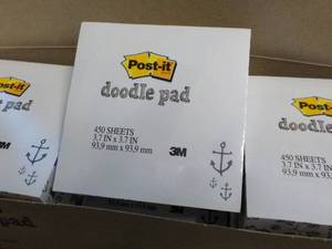 lot 228 image: 1 Box of 6 Post It Doodle Pads...