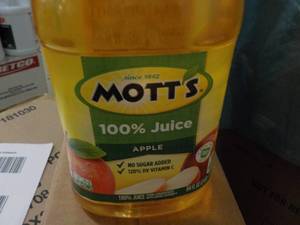 lot 259 image: 8 pack 64 oz Bottles Motts 100 % A...
