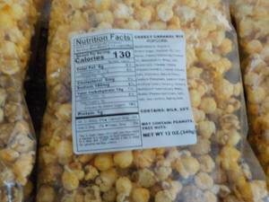lot 262 image: 6 - 12 oz Bags Cheesy Caramel Mix P...