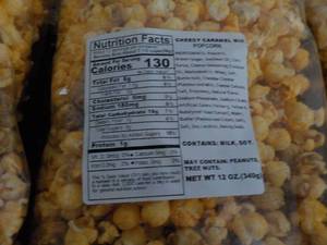 lot 263 image: 6 - 12 oz Bags Cheesy Caramel Mix P...