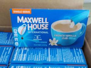 lot 271 image: Case of 8 Boxes Maxwell House Frenc...