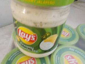 lot 280 image: 12 - 15 oz Jars Lays Creamy Jalapen...