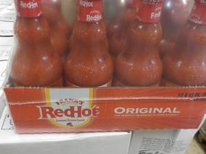 lot 304 image: 12 pack Franks 12 oz Red Hot Sauce...